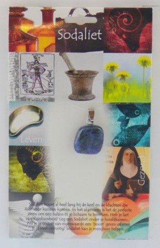 afbeelding van Hanger gezondheidssteen sodaliet