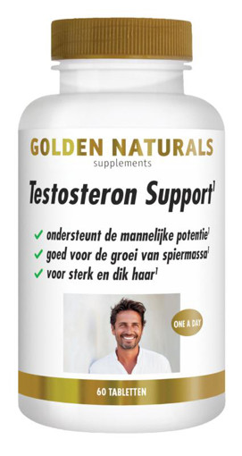 Golden Naturals Testosteron Support 60 tabletten afbeelding