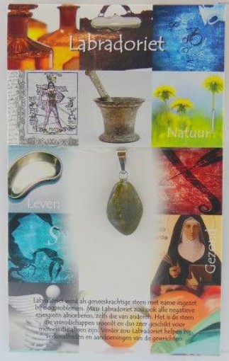 afbeelding van Hanger gezondheidssteen labradoriet