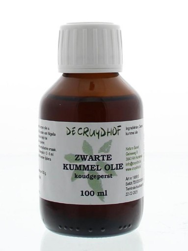 afbeelding van Zwarte kummel/komijnzaad olie koudgeperst
