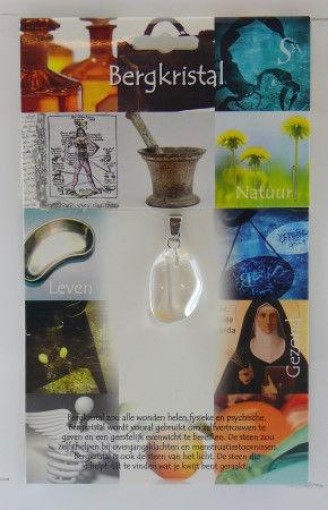 afbeelding van Hanger gezondheidssteen bergkristal