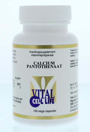 afbeelding van Vitamine B5 calciumpantothenaat 200 mg