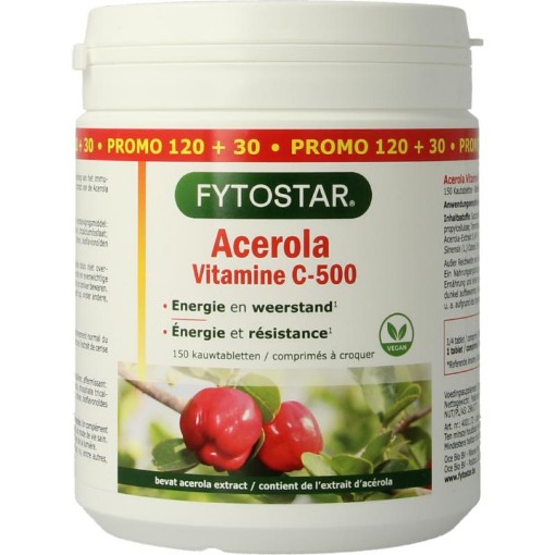 afbeelding van Acerola vitamine C 500 kauw