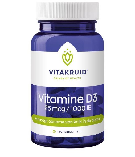 afbeelding van Vitamine D3 25 mcg