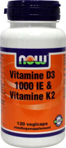afbeelding van Vitamine D3 1000IE & Vitamine K2