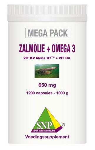 afbeelding van Zalmolie & omega 3 megapack