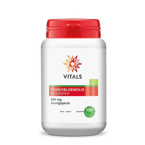 Vitals Teunisbloemolie 500 mg bio 100 softgels afbeelding