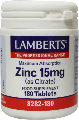 afbeelding van Zink (zinc) citraat 15 mg
