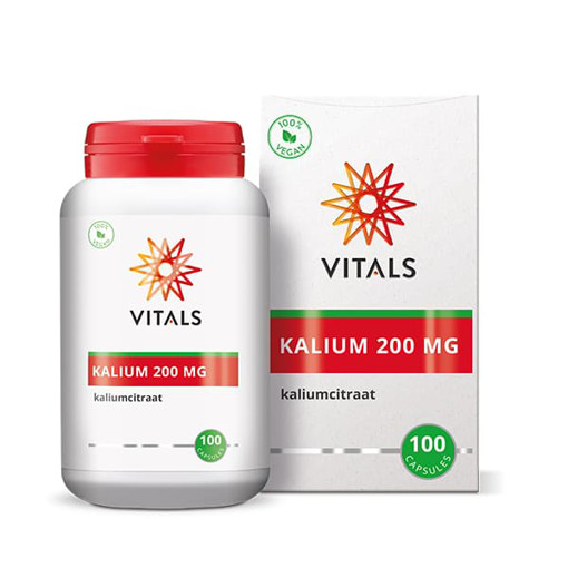 Vitals Kalium citraat 200 mg 100 capsules afbeelding
