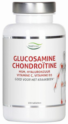 afbeelding van Glucosamine chondoitine MSM hyaluron vit D3/c