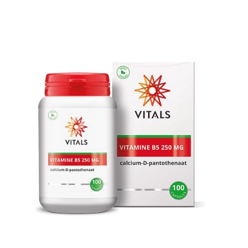 Vitals Vitamine B5 250 mg 100 capsules afbeelding