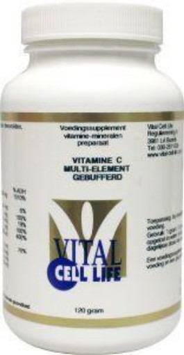 afbeelding van Vitamine C multi element gebufferd poeder