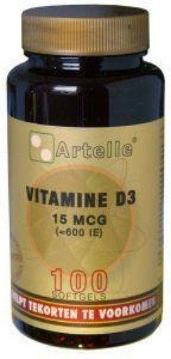 afbeelding van Vitamine D3 15 mcg