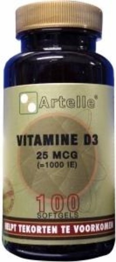 afbeelding van Vitamine D3 25 mcg