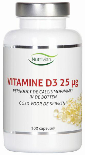afbeelding van Vitamine D3 25 mcg