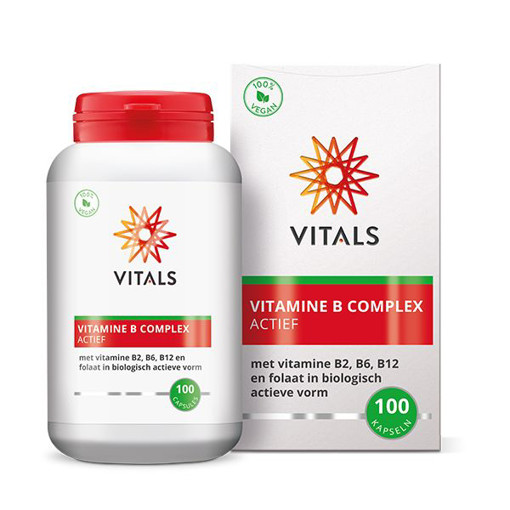 Vitals Vitamine B complex actief 100 capsules afbeelding
