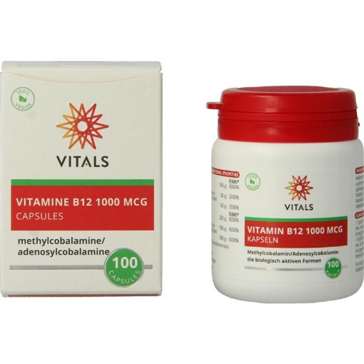 Vitals Vitamine B12 1000 mcg 100 capsules afbeelding