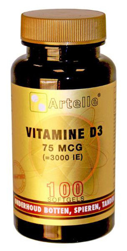 afbeelding van Vitamine D3 75 mcg