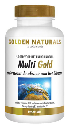 Golden Naturals Multi Strong  Gold 60 vegacaps afbeelding