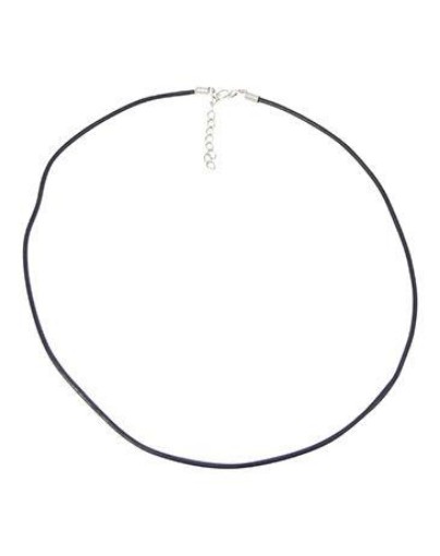 afbeelding van Leren halsketting met verlengketting