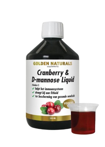 Golden Naturals Cranberry & D-Mannose Liquid 500ml afbeelding