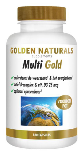 Golden Naturals Multi Strong Gold 180 capsules afbeelding