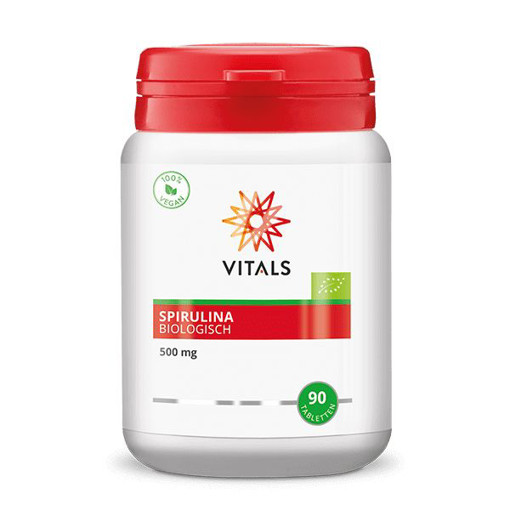 Vitals Spirulina 500 mg bio 90 tabletten afbeelding