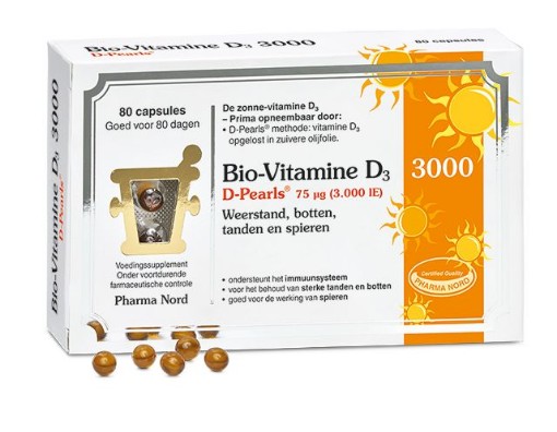 afbeelding van bio vit d3 3000ie d pearls ph@