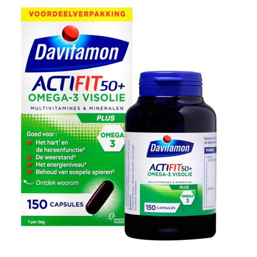 afbeelding van davitamon actifit 50+ omega3