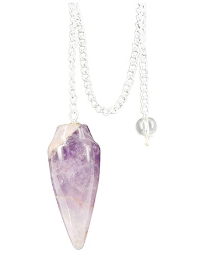 afbeelding van Pendel druppel amethist