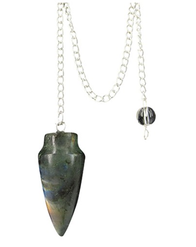 afbeelding van Pendel druppel labradoriet