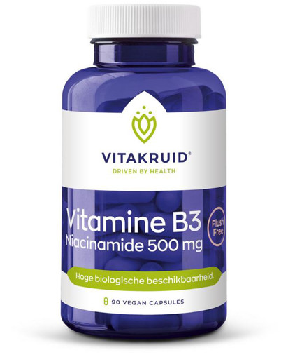 afbeelding van vitamine b3 niacinamide 500mg
