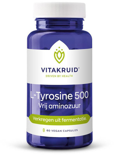 afbeelding van l tyrosine 500 Vitakruid