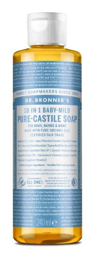 afbeelding van bronners liquid soap baby mild