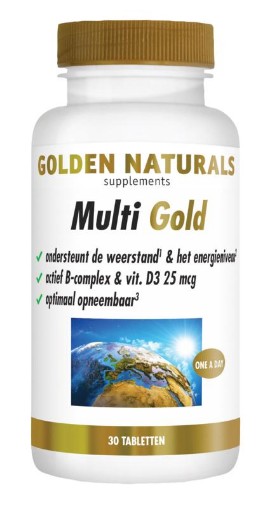 Golden Naturals Multi Strong Gold 30 tabletten afbeelding