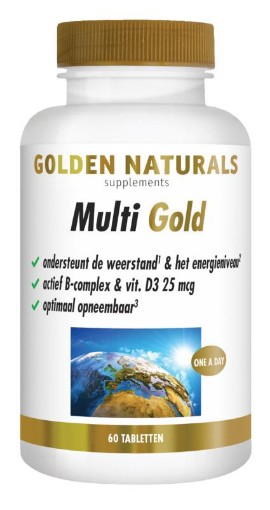 Golden Naturals Multi Strong Gold 60 tabletten afbeelding