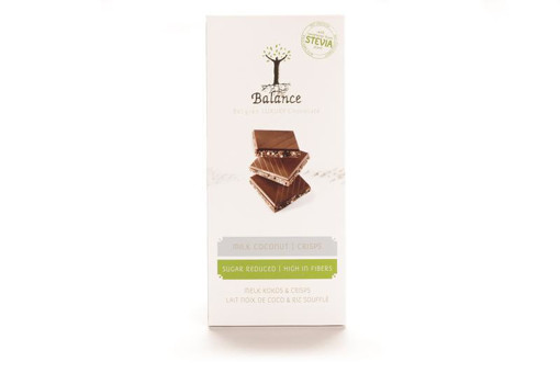 afbeelding van Choco stevia tablet melk/kokoscreme