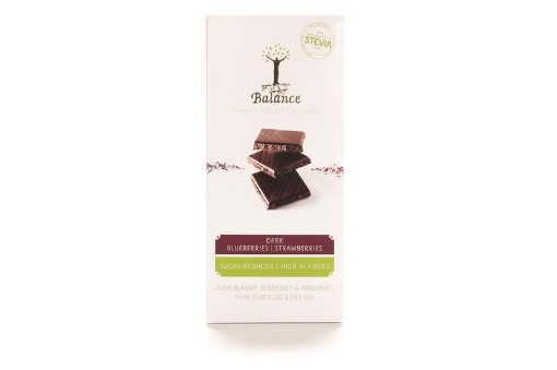 afbeelding van Choco stevia tablet puur bosbes