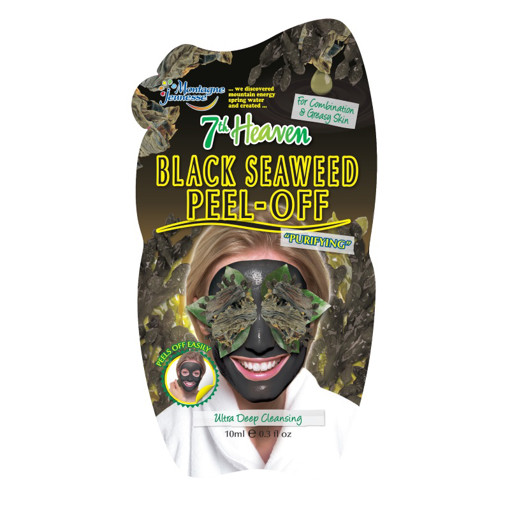 afbeelding van 7th Heaven face mask black seaweed