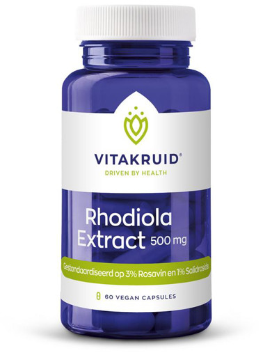 afbeelding van rhodiola extract 500mg vitakru