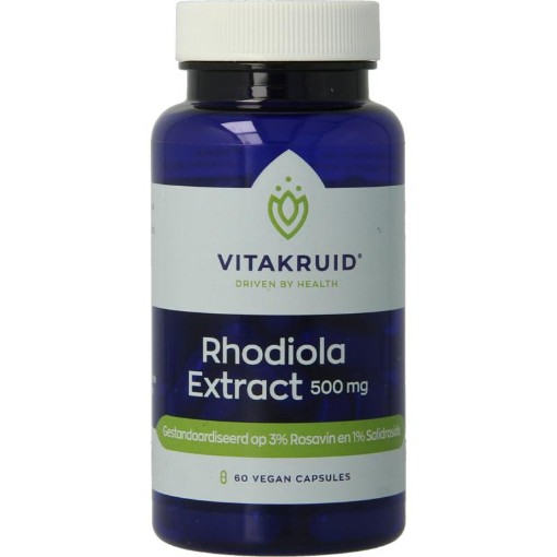 afbeelding van rhodiola extract 500mg vitakru