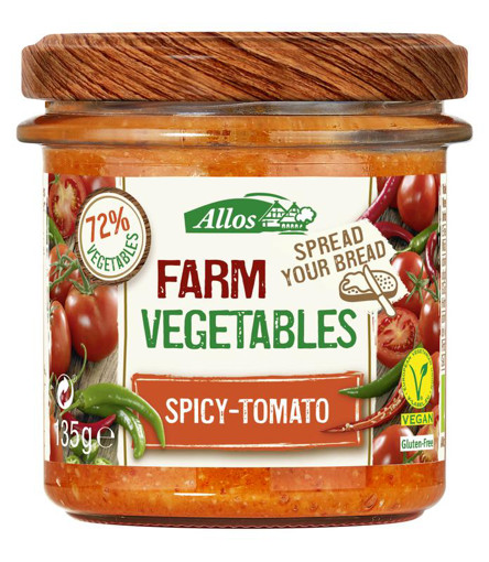 afbeelding van Allos farm vegetable pitte tomaat