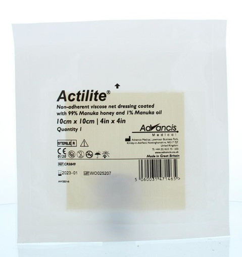 afbeelding van Actilite manuka non adhesive 10 x 10