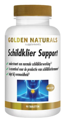 Golden Naturals Schildklier support 90 tabletten afbeelding