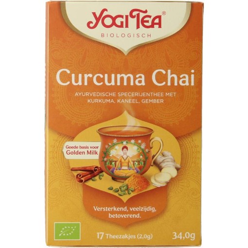 afbeelding van Yogi Tea turmeric chai bio