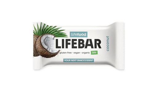 afbeelding van lifebar kokos raw&bio