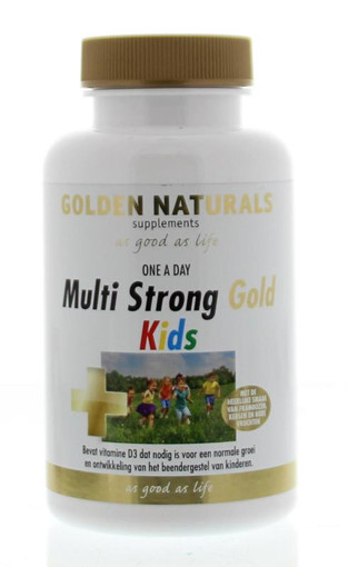 Golden Naturals Multi Strong Gold 60 kauwtabletten afbeelding