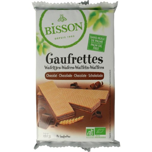 afbeelding van wafels chocolade