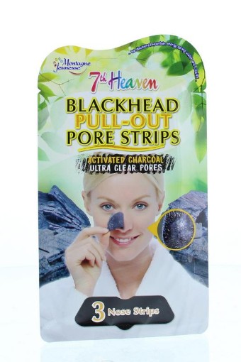 afbeelding van Face mask charcoal pore strips