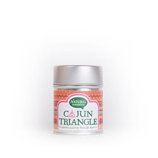 afbeelding van Cajun triangle blikje natural spices